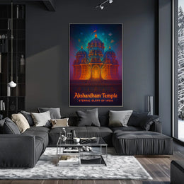 Akshardham Temple Eternal Glory of India Poster