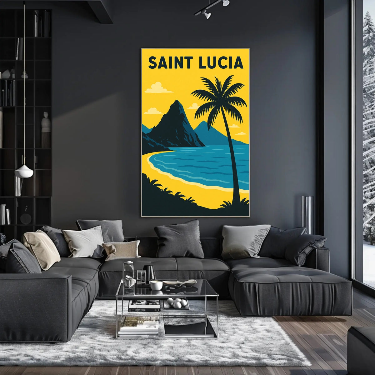 Saint Lucia Paradise Poster