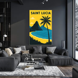 Saint Lucia Paradise Poster