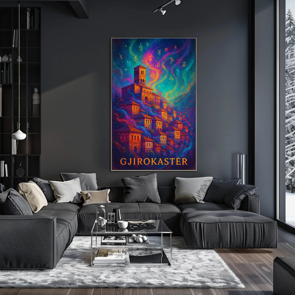 Gjirokastër Enchantment: Mystical Albanian Town Art Poster