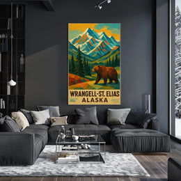 Wrangell-St. Elias Alaska Wilderness Poster