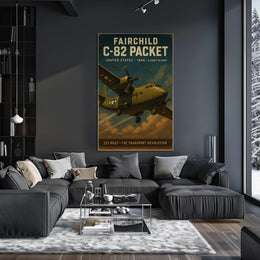 Fairchild C 82 Packet Vintage Poster Print