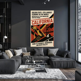 California The Golden State Poster