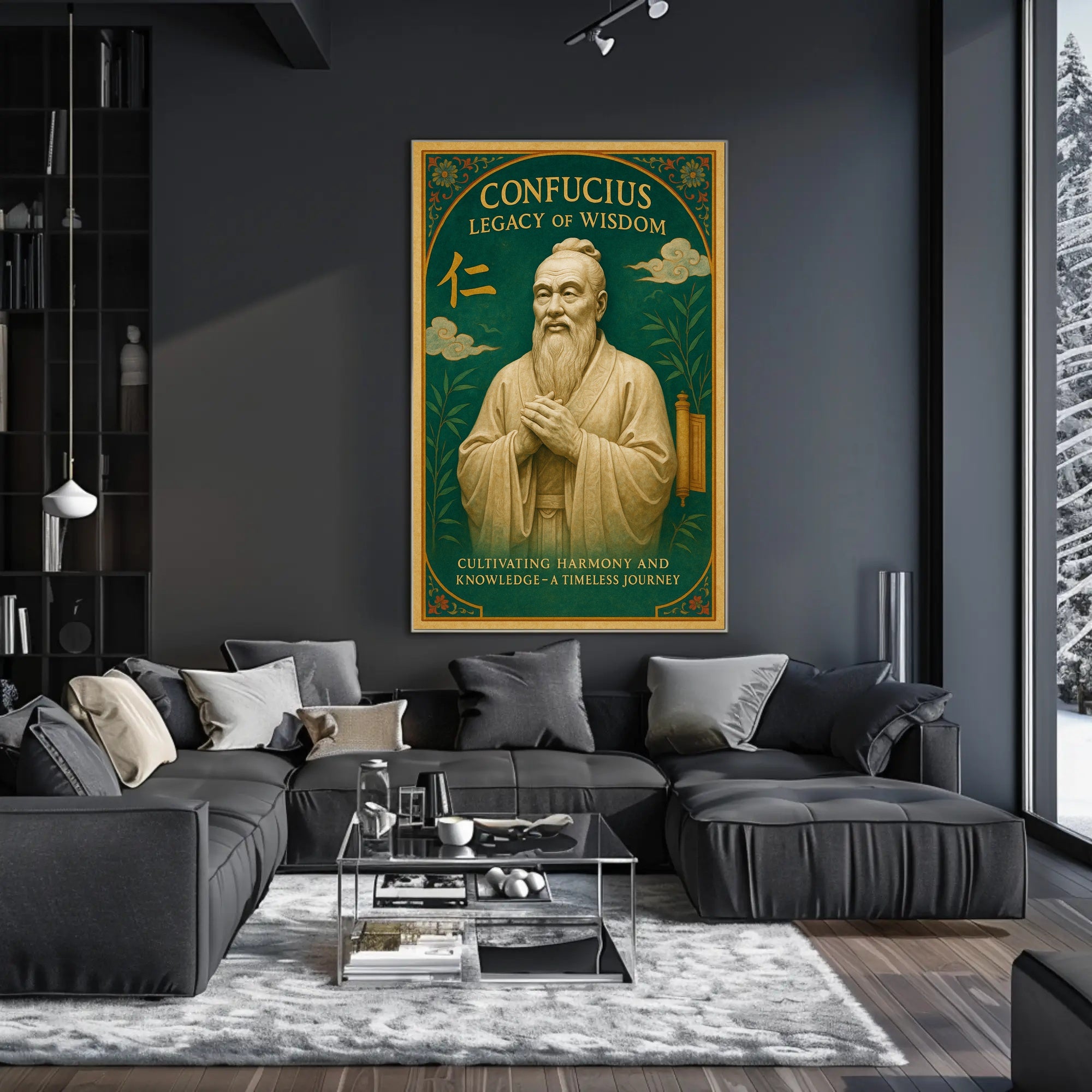 Confucius Legacy of Wisdom Wall Art Print PosterGoat