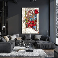 Floral Tapestry Art Poster