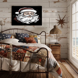 Jolly Santa Claus Illustration Poster