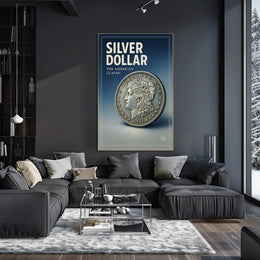Silver Dollar The American Classic Poster PosterGoat