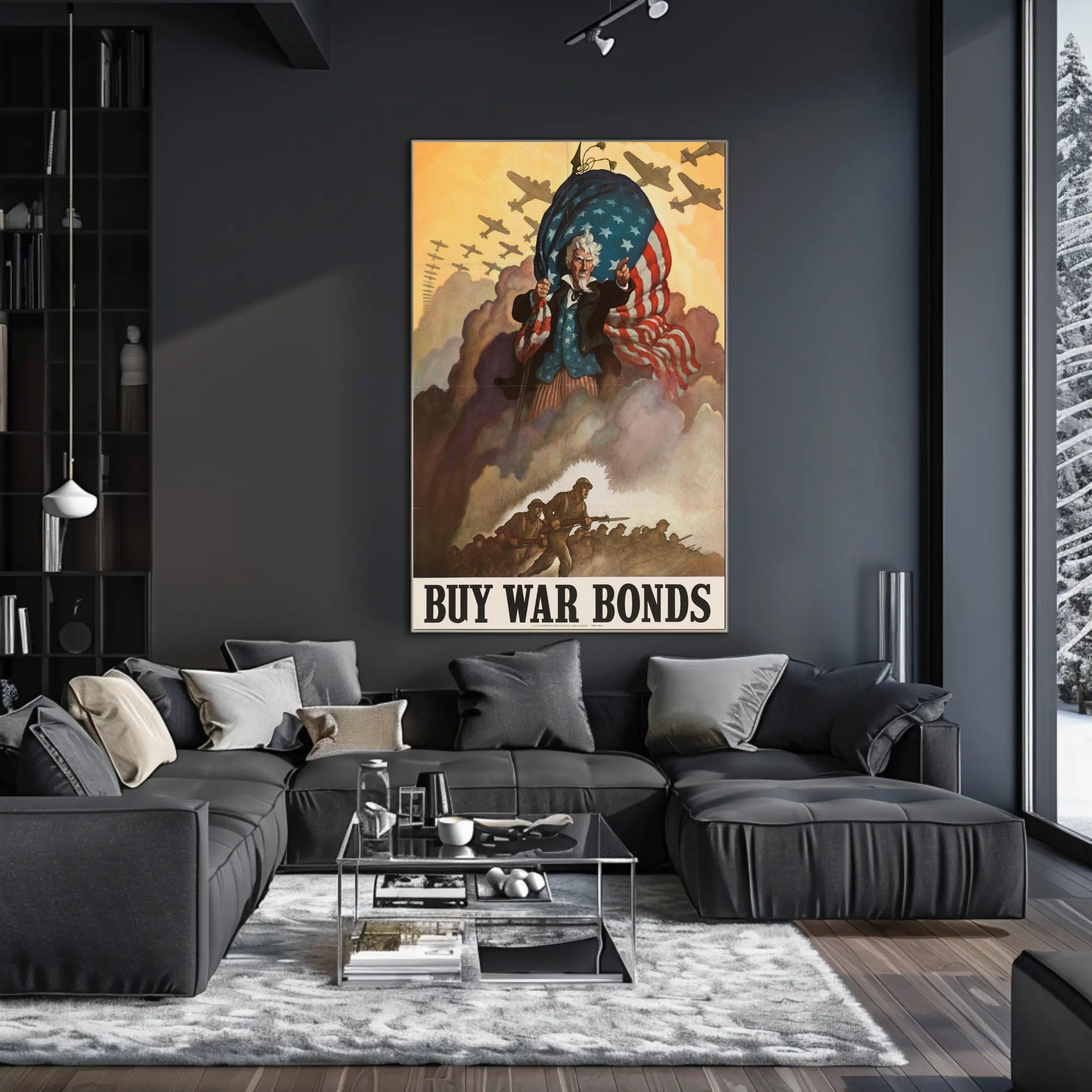 Rally for Support: Buy War Bonds Poster PosterGoat