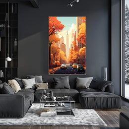 Autumn In The City Poster PosterGoat