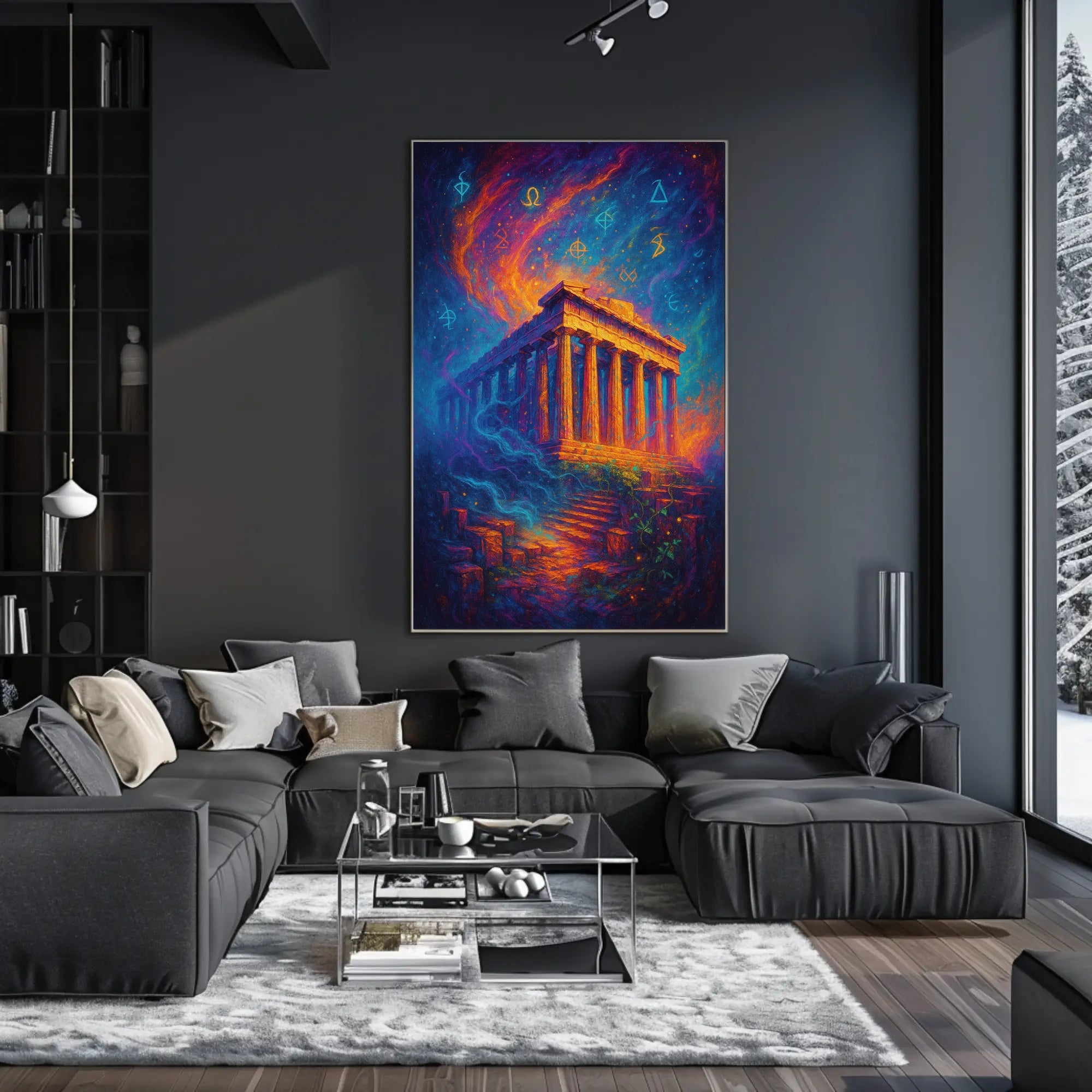 Parthenon Mystical Poster Wall Art Print Decor