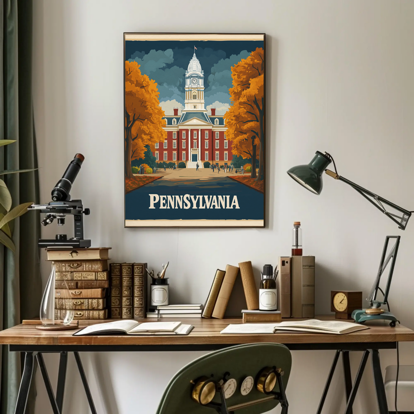 Pennsylvania Vintage Poster