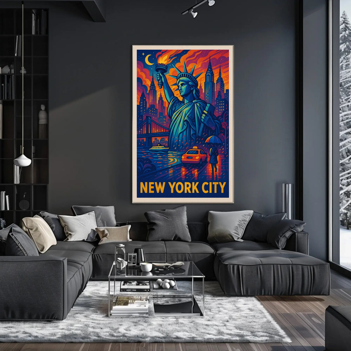 New York City Iconic Landmarks Poster