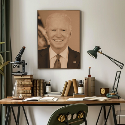 Joe Biden 46th President Sepia Photo