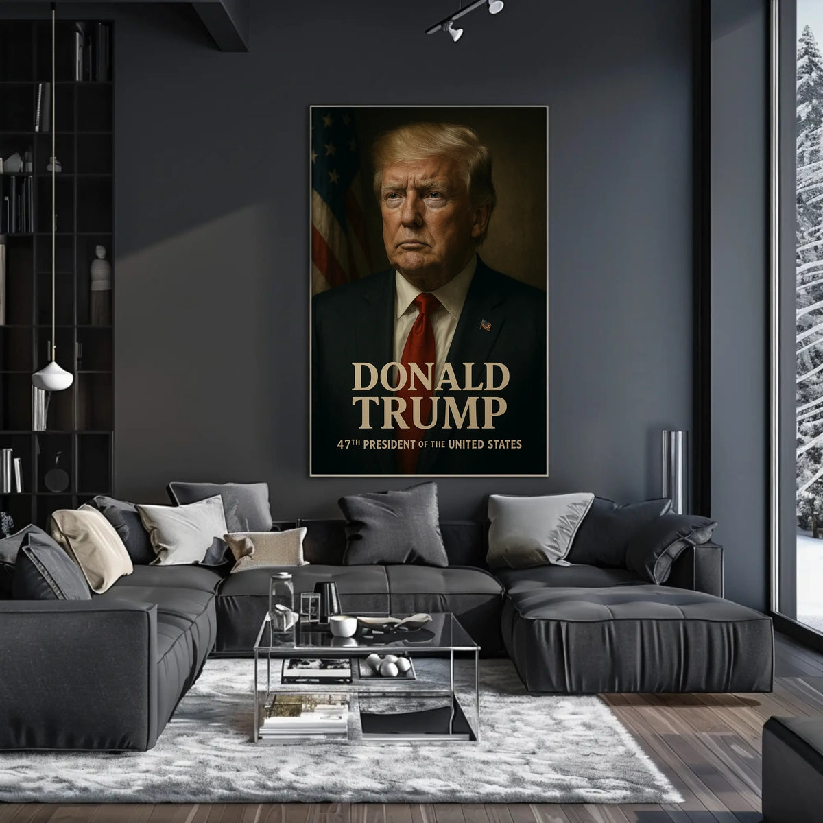 Donald Trump 47th President Poster Wall Art Decor Accent