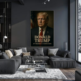 Donald Trump 47th President Poster Wall Art Decor Accent