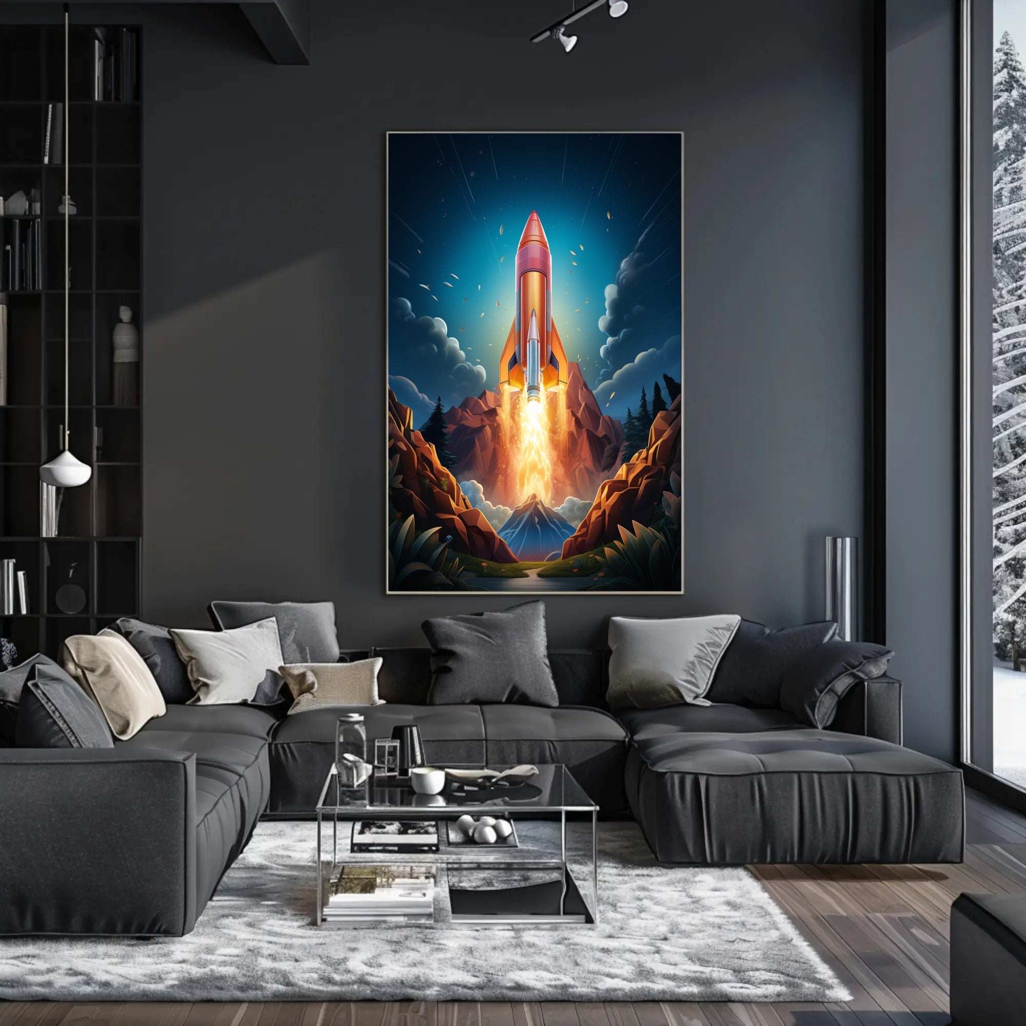 Rocket Launch Adventure Poster