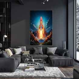 Rocket Launch Adventure Poster