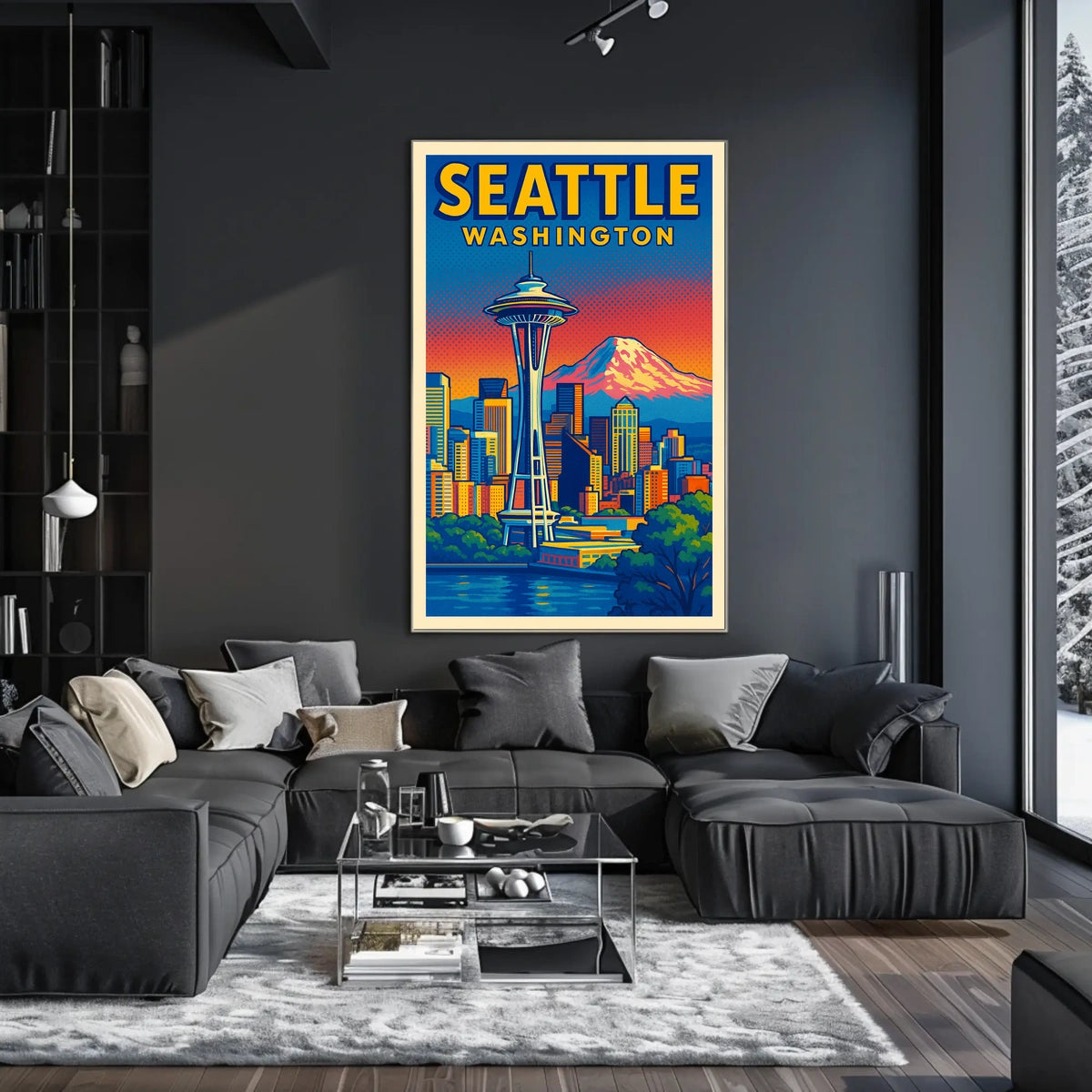 Seattle Skyline Poster