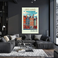Vibrant Dublin Streetscape Poster