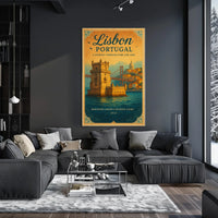Lisbon, Portugal Travel Architecture Scenic Poster