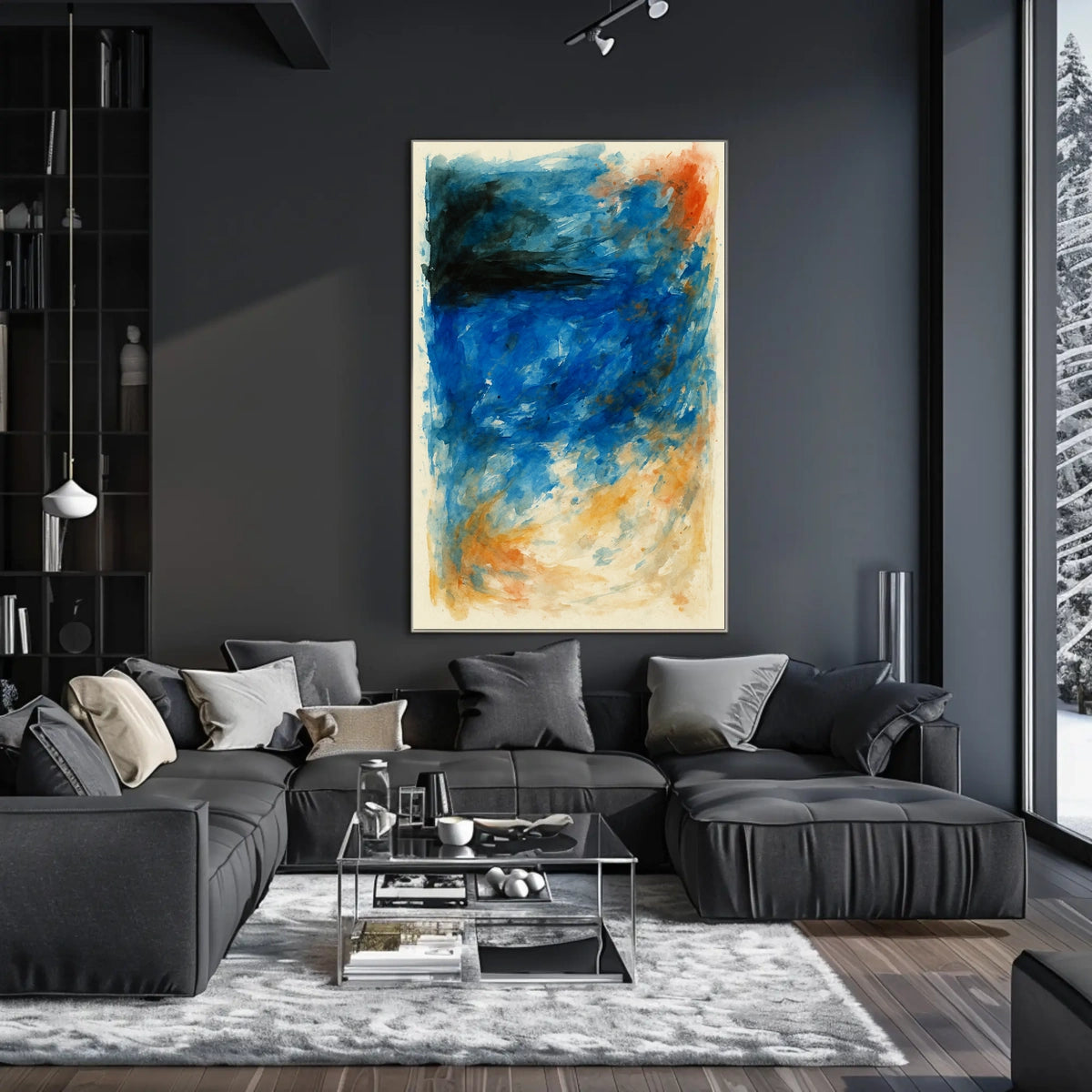 Abstract Waves Of Color Abstract Poster