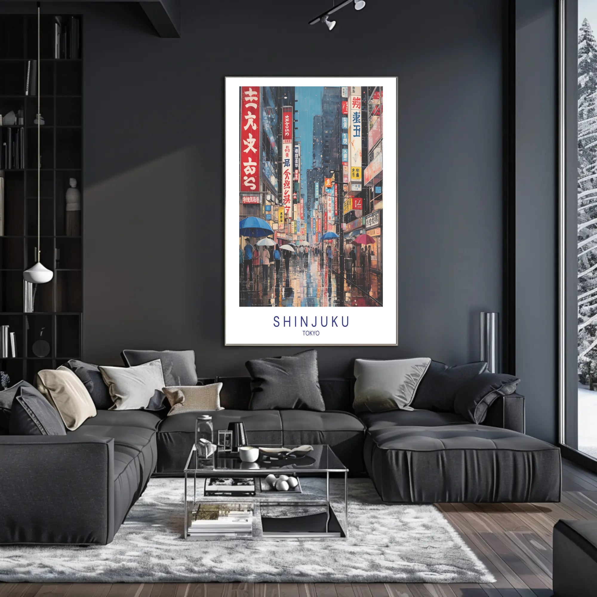 Shinjuku Nightlife Poster PosterGoat