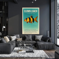 Clown Loach Fish Wall Art Print Decor PosterGoat