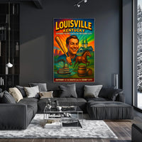 Louisville Kentucky Gateway Southern Cityscape Scenic Travel Wall Art Souvenir Poster