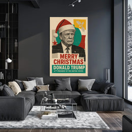 Merry Christmas Santa Claus Political Statement Poster