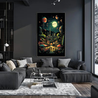 Cosmic Cityscape Poster