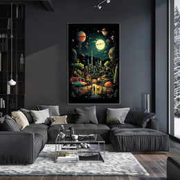 Cosmic Cityscape Poster