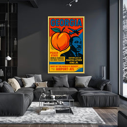 Georgia Peach State Travel Poster
