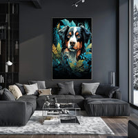 Majestic Canine Portrait Poster