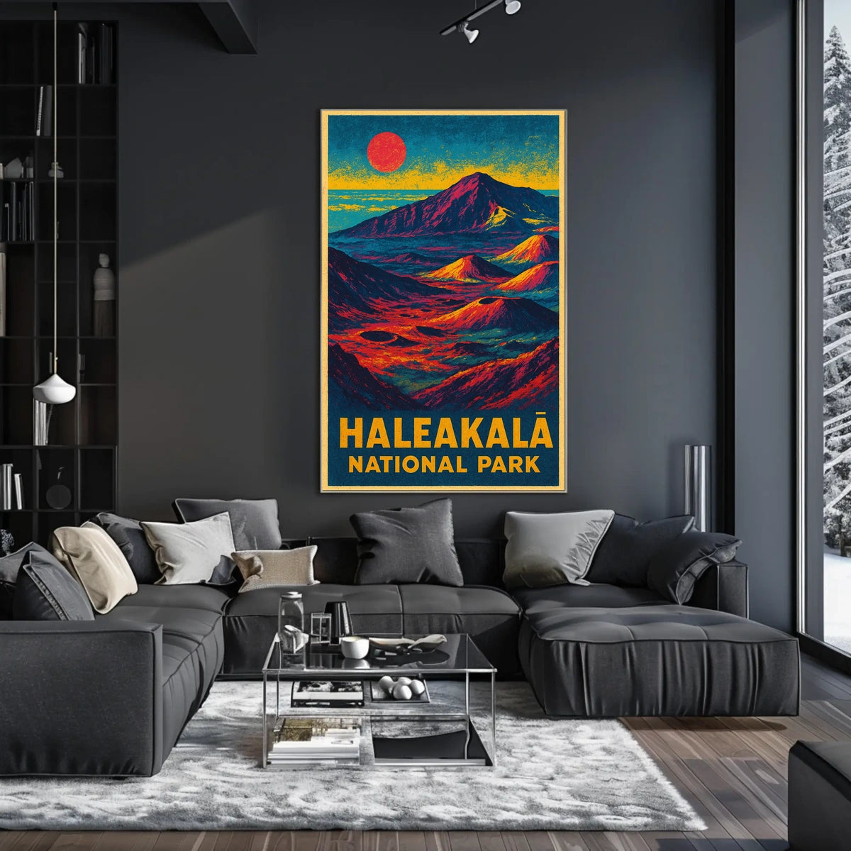 Haleakalā National Park Vintage Travel Poster