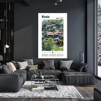 Nicosia Cityscape Vibrant Travel Poster PosterGoat