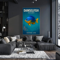 Damselfish Marine Life Poster PosterGoat