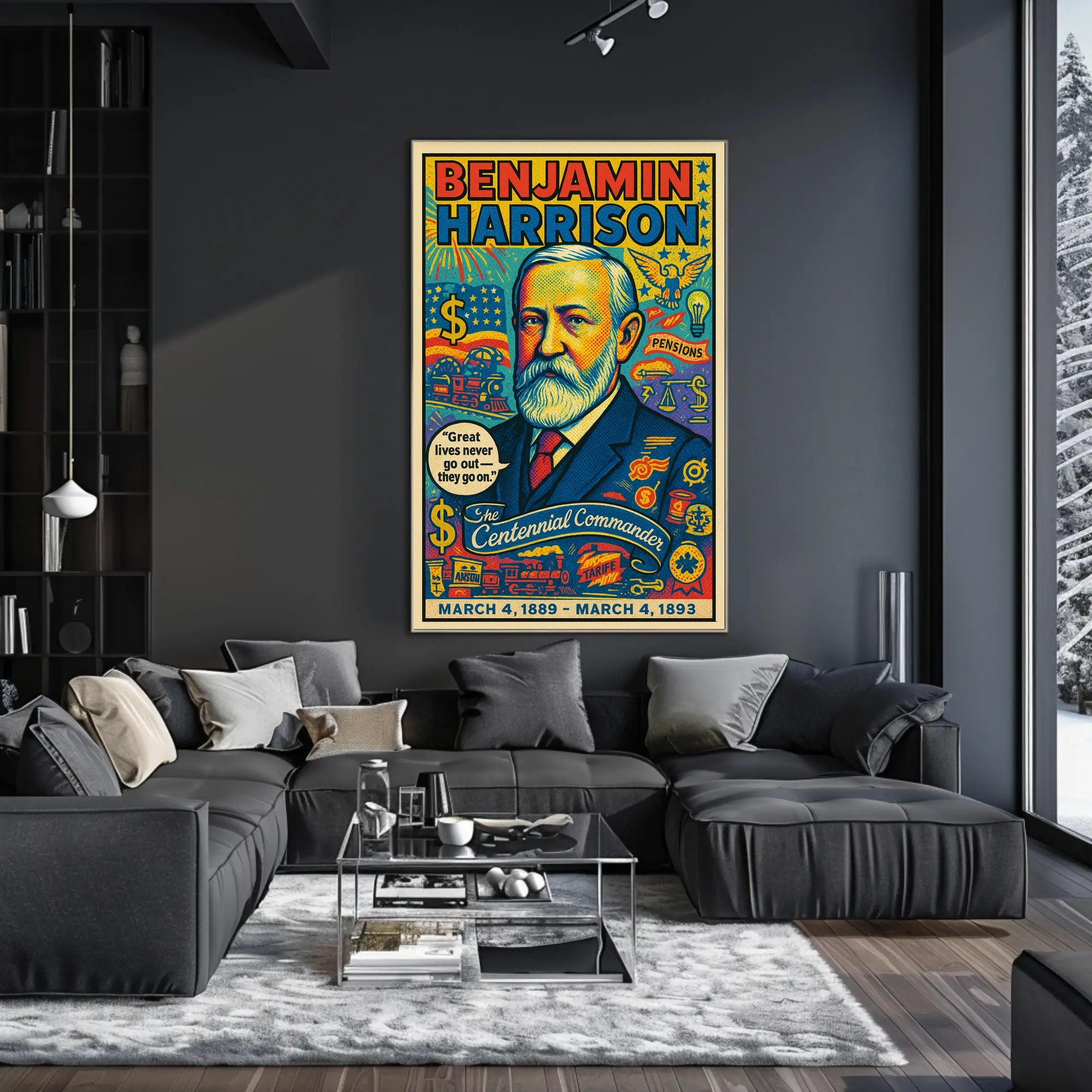Benjamin Harrison 23rd President Poster PosterGoat
