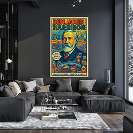 Benjamin Harrison 23rd President Poster PosterGoat