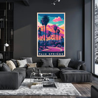 Palm Springs Vivid Sunset Poster