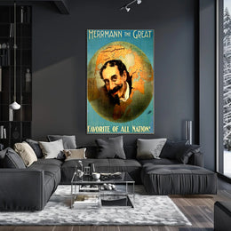 Herrmann the Great Vintage Performer Cultural Poster
