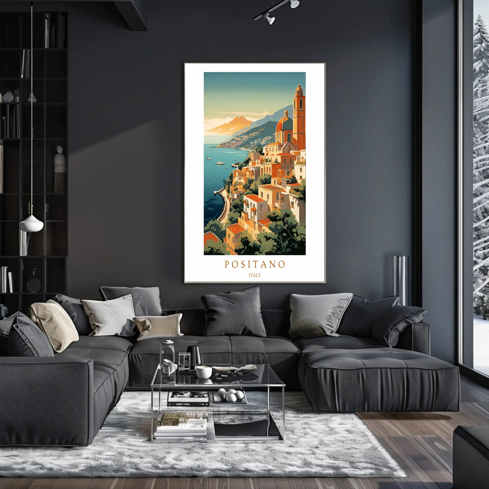 Scenic Views of Positano Poster PosterGoat