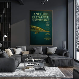 Ancient Elegance Spotted Gar Poster