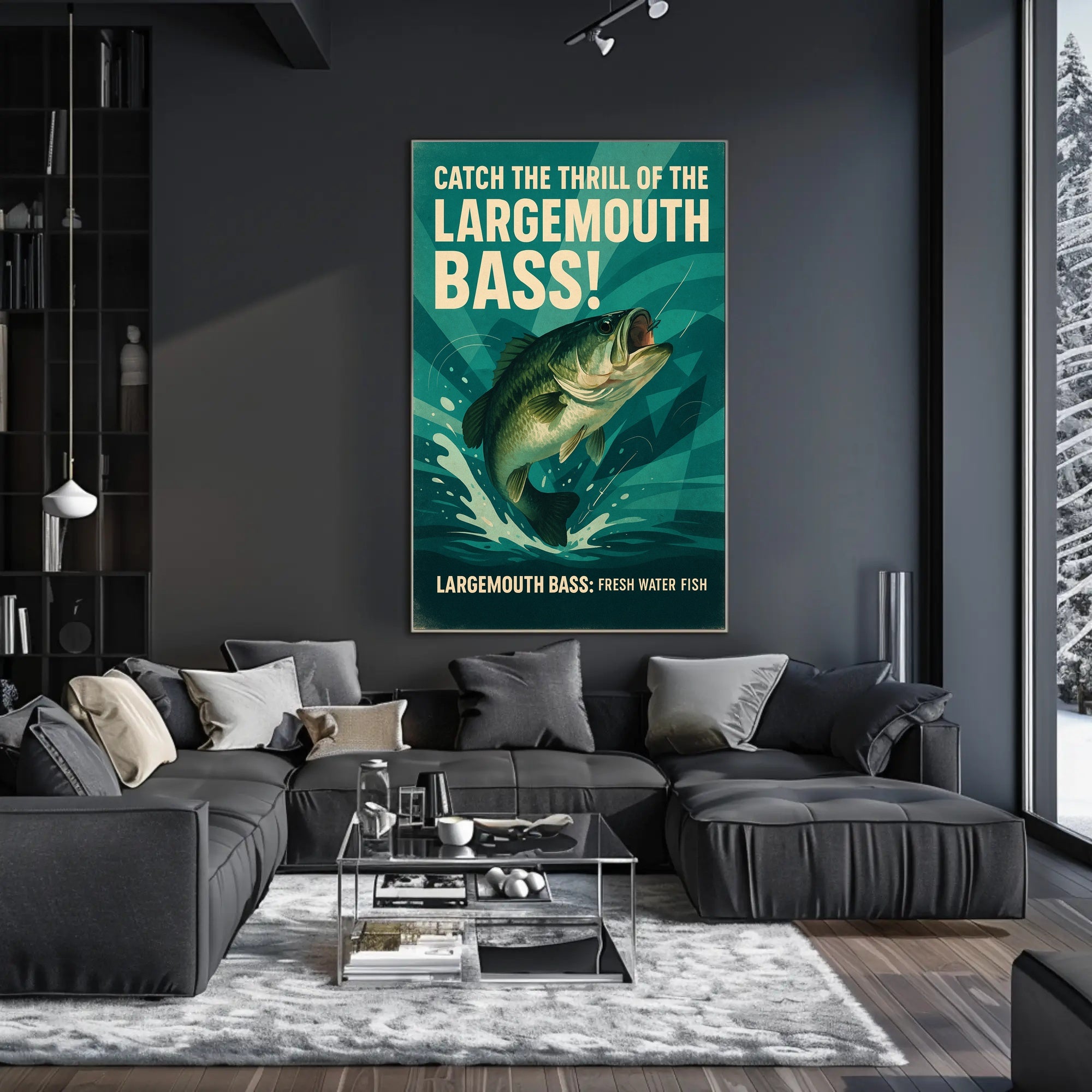 Catch the Thrill of the Largemouth Bass Poster PosterGoat