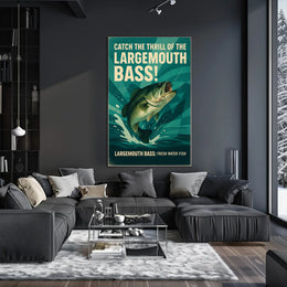 Catch the Thrill of the Largemouth Bass Poster PosterGoat