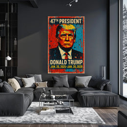 Triumphant Trump Leadership Pop Art Poster
