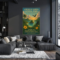 American Samoa National Park Nature Travel Poster