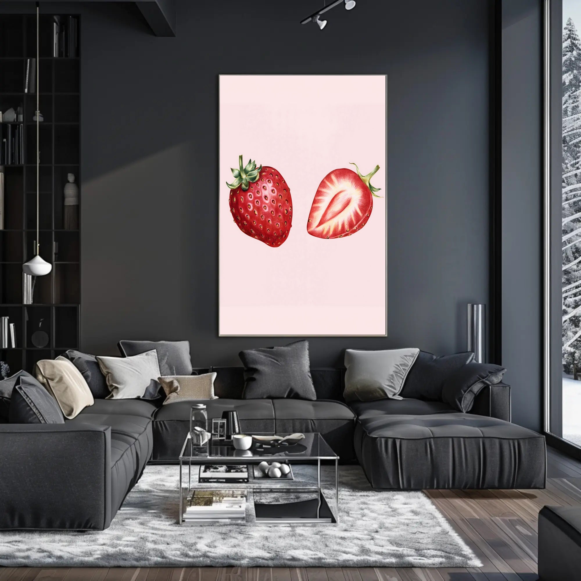 Juicy Strawberries Poster