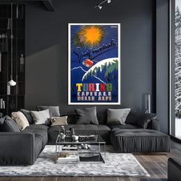 Winter Sports in Torino Poster