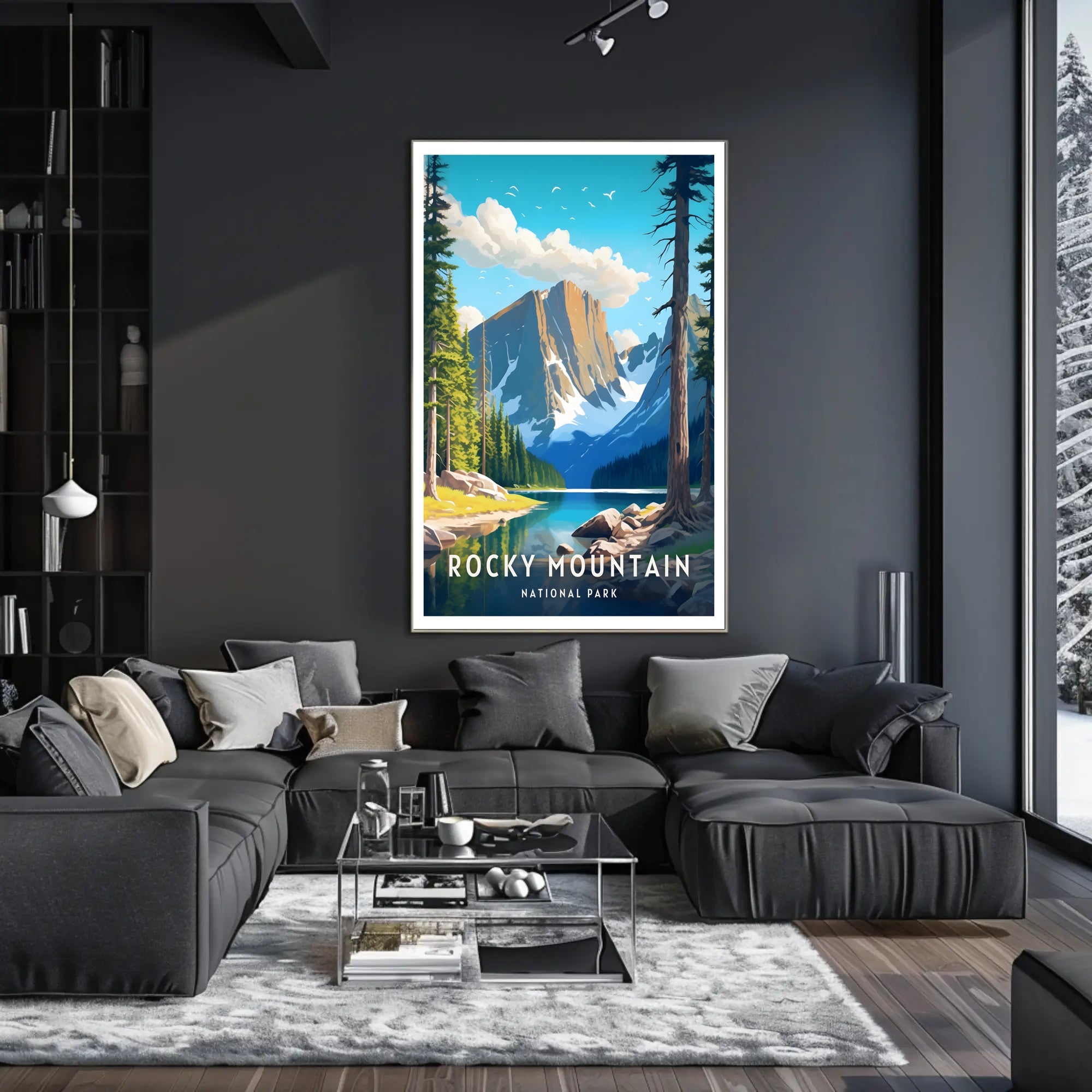 Rocky Mountain National Park Scenic Poster Print