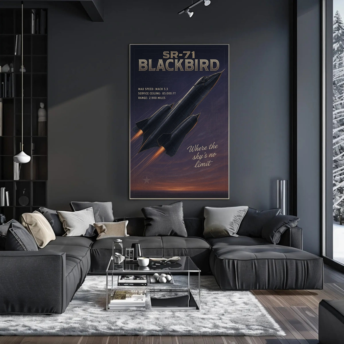 SR-71 Blackbird The Speed Icon Poster